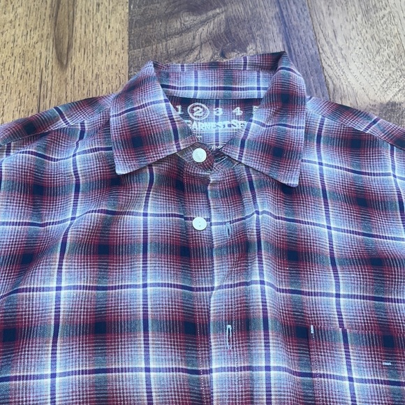 Earnest Sewn Men’s Plaid Button Down Size 2/small - Picture 2 of 7